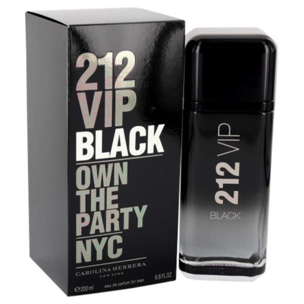 212 Vip Black By Carolina Herrera Eau De Parfum Spray 6.8 Oz For Men
