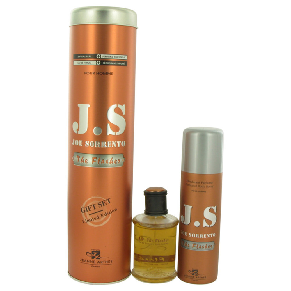 Joe Sorrento The Flasher By Joe Sorrento Gift Set -- 3.3 Oz Eau De Parfum Spray + 6.7 Oz Body Spray For Men