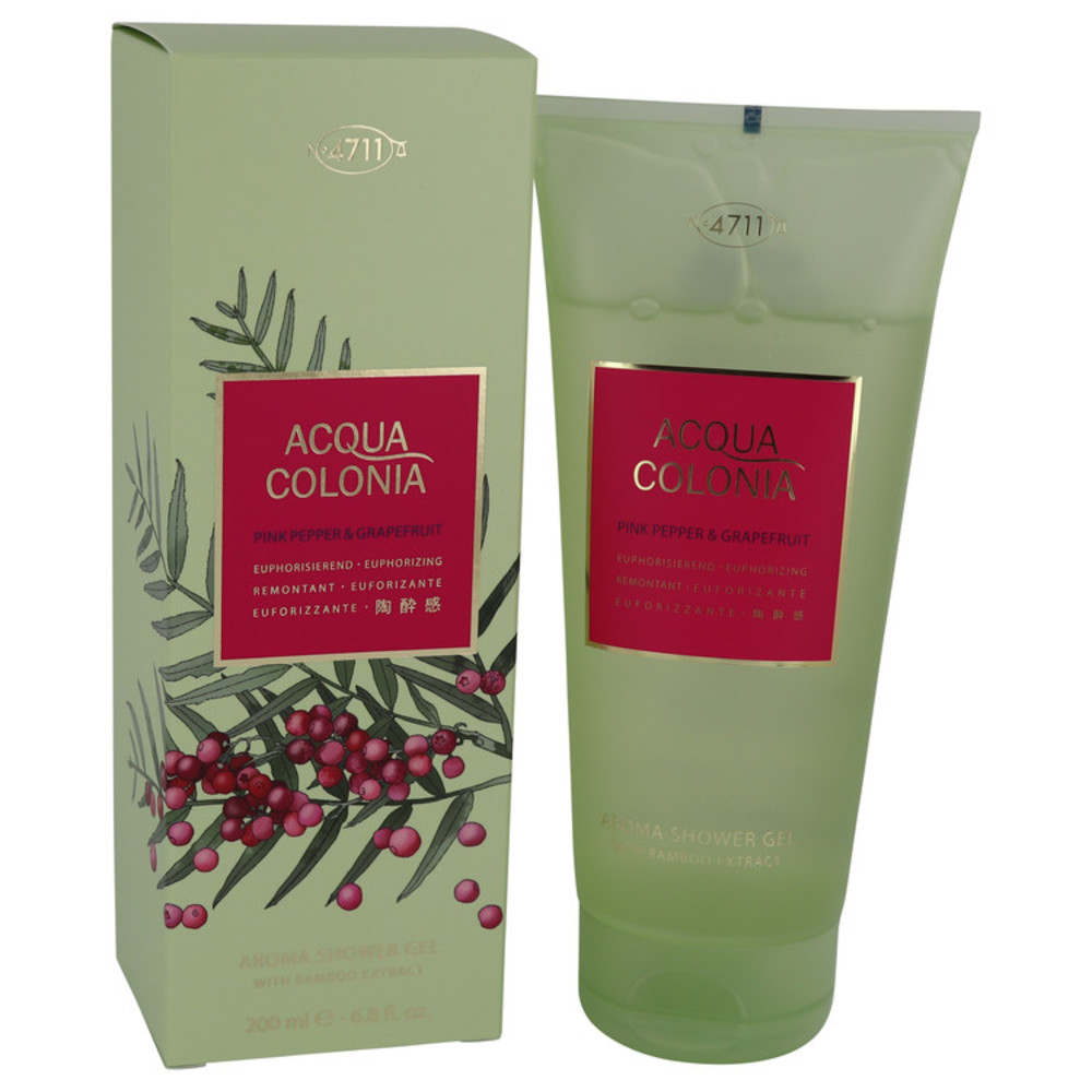 4711 Acqua Colonia Pink Pepper and Grapefruit By Maurer and Wirtz Shower Gel 6.8 Oz For Women