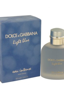 Light Blue Eau Intense By Dolce and Gabbana Eau De Parfum Spray 3.3 Oz For Men