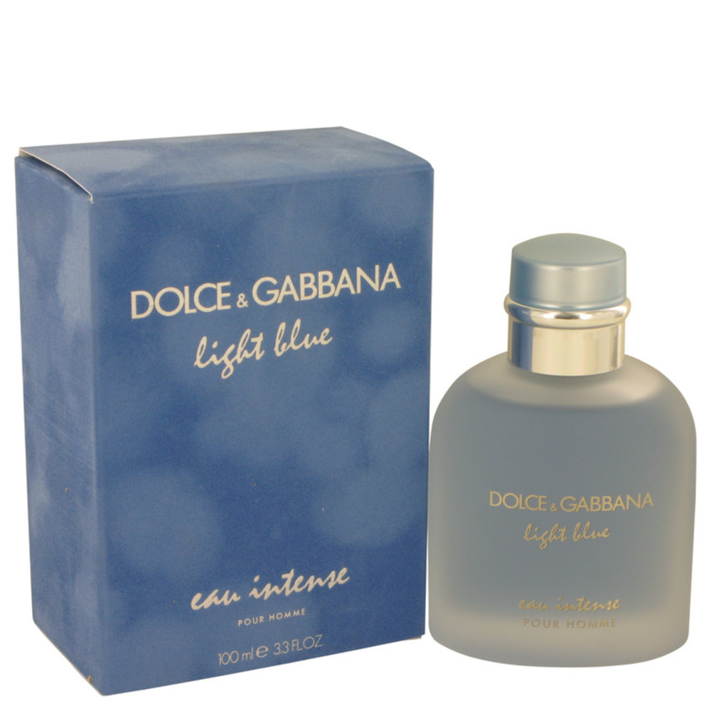 Light Blue Eau Intense By Dolce and Gabbana Eau De Parfum Spray 3.3 Oz For Men