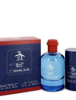 Original Penguin Original Blend By Original Penguin Gift Set -- 3.4 Oz Eau De Toilette Spray + 2.75 Deodorant Stick (alcohol Free) For Men