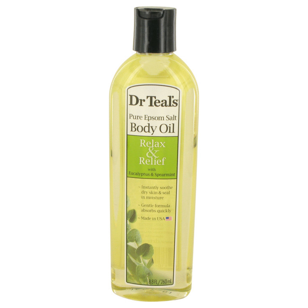 Dr Teal's Bath Additive Eucalyptus Oil By Dr Teal's Pure Epson Salt Body Oil Relax and Relief With Eucalyptus and Spearmint 8.8 Oz For Women