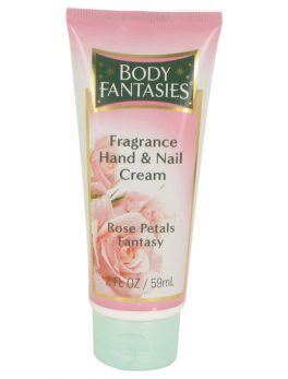 Body Fantasies Signature Rose Petals Fantasy By Parfums De Coeur Hand and Nail Cream 2 Oz For Women