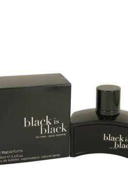 Black Is Black By Nu Parfums Eau De Toilette Spray 3.4 Oz For Men