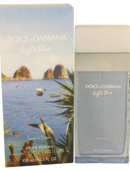 Light Blue Love In Capri By Dolce and Gabbana Eau De Toilette Spray 3.4 Oz For Women