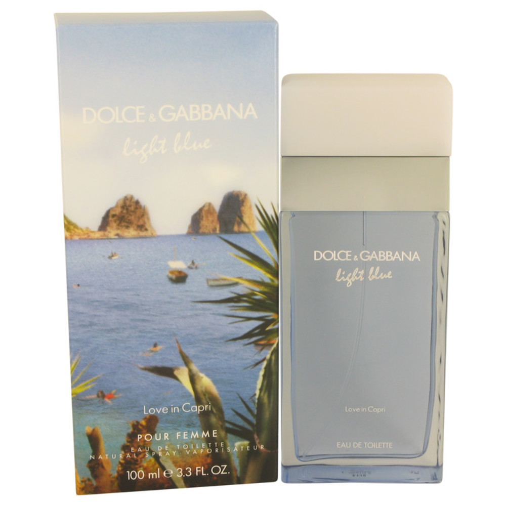 Light Blue Love In Capri By Dolce and Gabbana Eau De Toilette Spray 3.4 Oz For Women