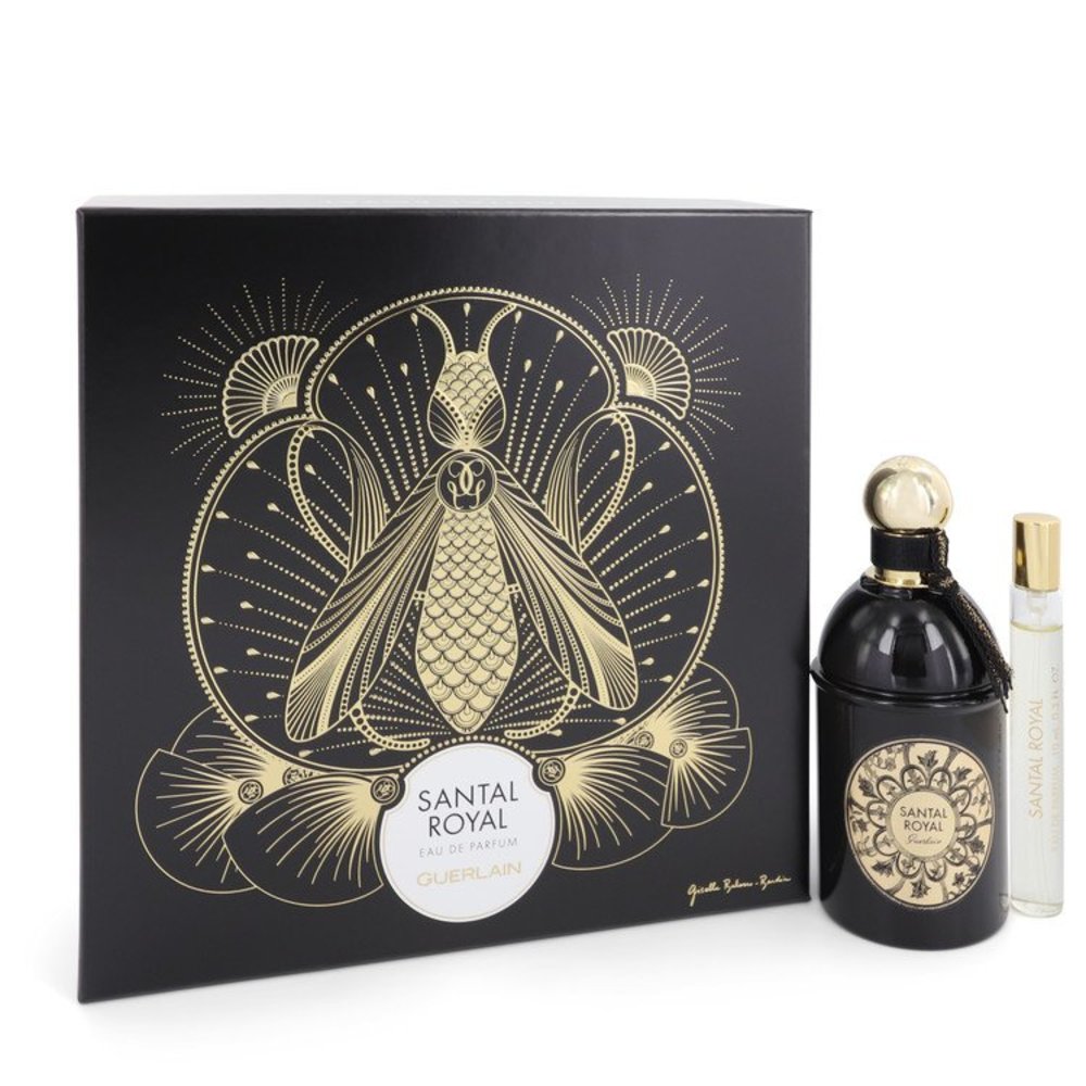 Santal Royal By Guerlain Gift Set -- 4.2 Oz Eau De Parfum Spray + .5 Oz Travel Size Eau De Parfum Spray For Women