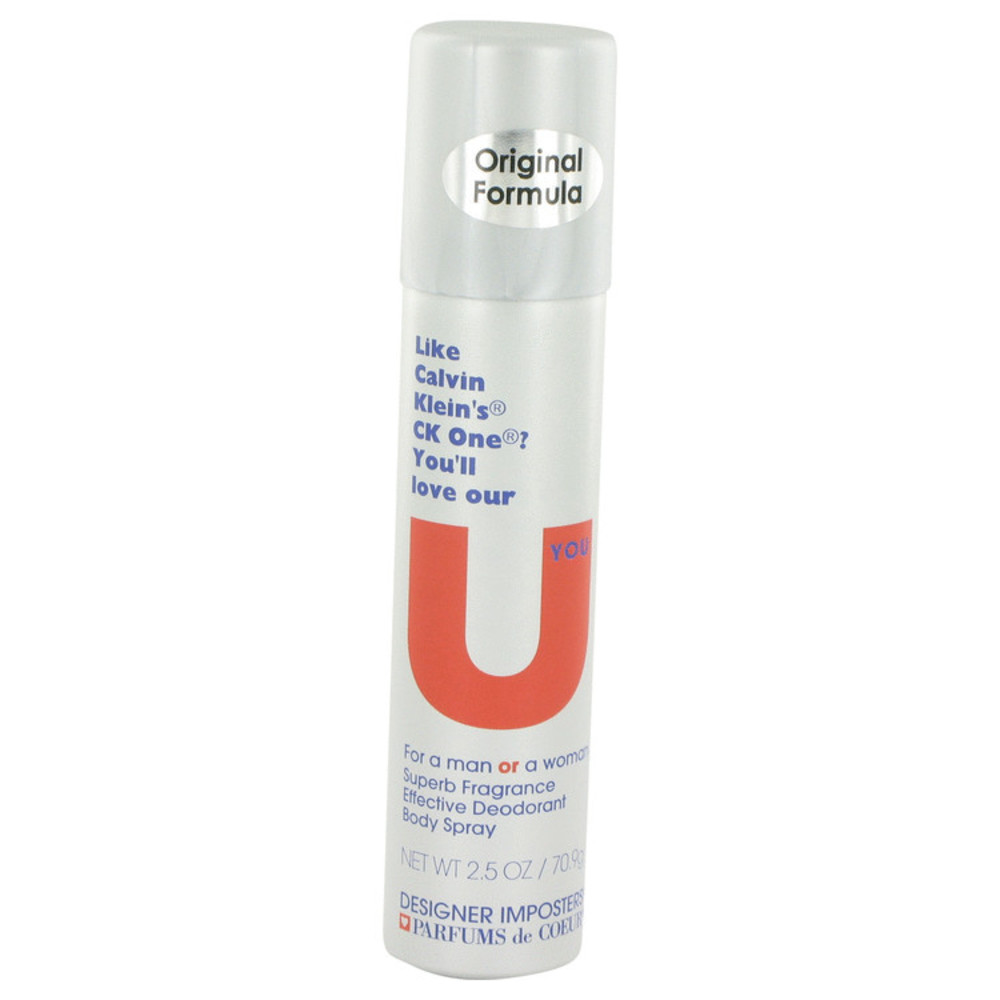 Designer Imposters U You By Parfums De Coeur Deodorant Body Spray (unisex) 2.5 Oz For Women