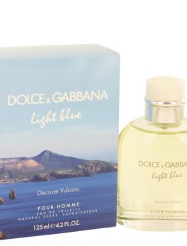 Light Blue Discover Vulcano By Dolce and Gabbana Eau De Toilette Spray 4.2 Oz For Men