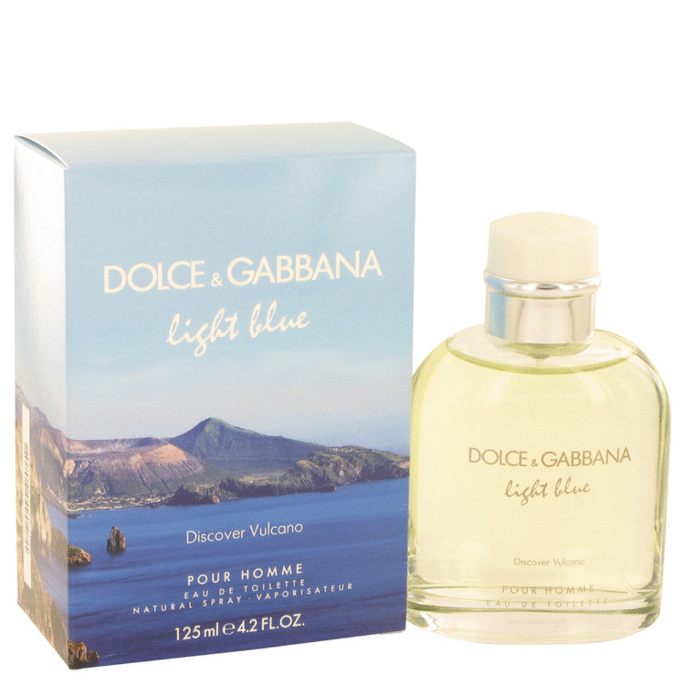 Light Blue Discover Vulcano By Dolce and Gabbana Eau De Toilette Spray 4.2 Oz For Men