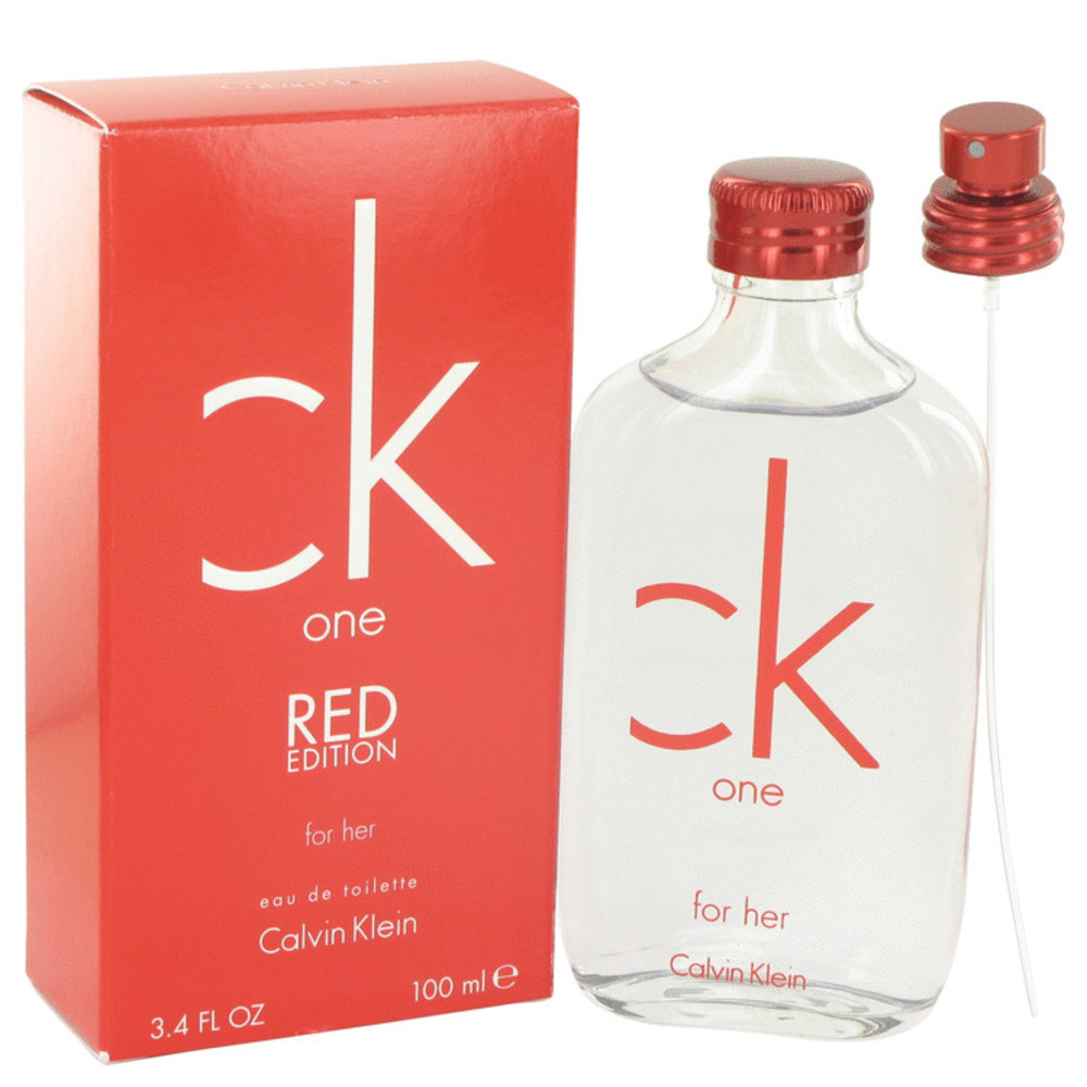 Ck One Red By Calvin Klein Eau De Toilette Spray 3.4 Oz For Women
