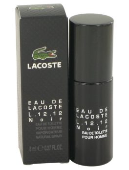 Lacoste Eau De Lacoste L.12.12 Noir By Lacoste Mini Edt Spray .27 Oz For Men