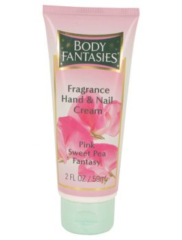 Body Fantasies Signature Pink Sweet Pea Fantasy By Parfums De Coeur Hand and Nail Cream 2 Oz For Women