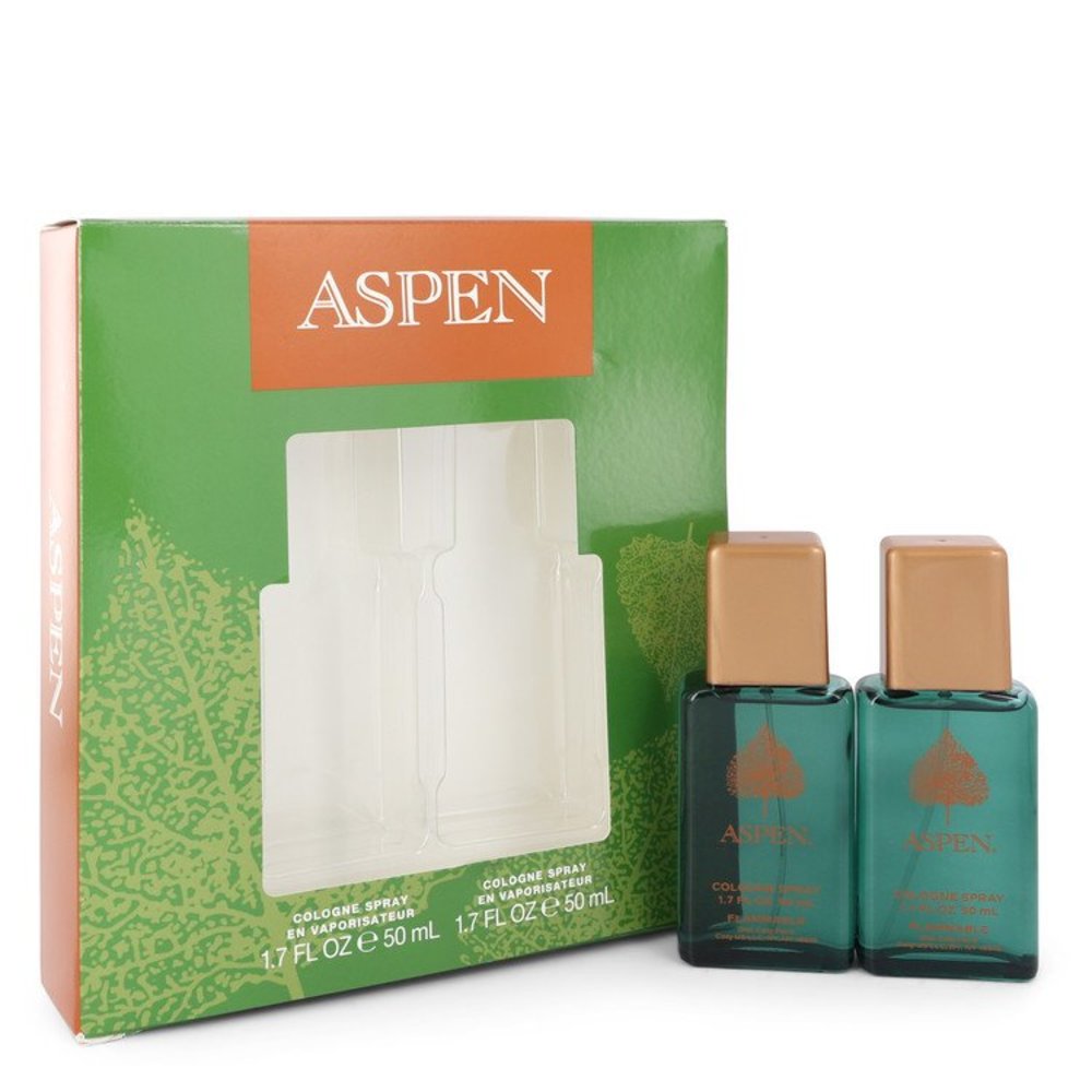 Aspen By Coty Gift Set -- Two 1.7 Oz Cologne Sprays For Men