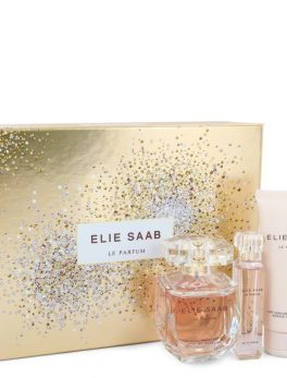 Le Parfum Elie Saab By Elie Saab Gift Set -- 3 Oz Eau De Parfum Spray + .33 Oz Travel Edp Spray + 2.5 Oz Body Lotion For Women