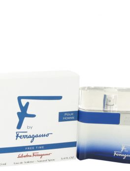 F Free Time By Salvatore Ferragamo Eau De Toilette Spray 3.4 Oz For Men