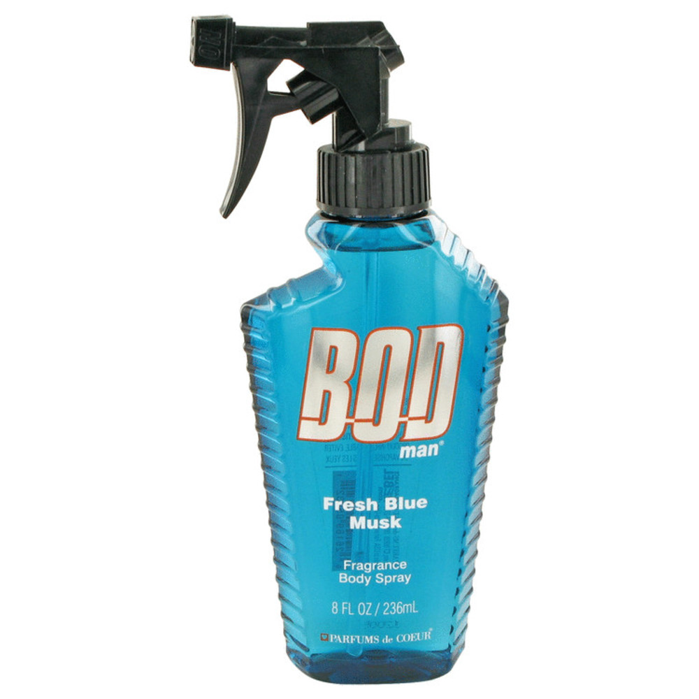 Bod Man Fresh Blue Musk By Parfums De Coeur Body Spray 8 Oz For Men