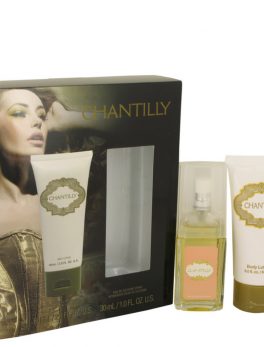 Chantilly By Dana Gift Set -- 1 Oz Eau De Cologne Spray + 2 Oz Body Lotion For Women