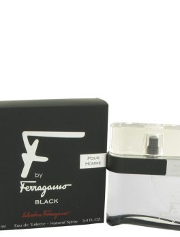 F Black By Salvatore Ferragamo Eau De Toilette Spray 3.4 Oz For Men