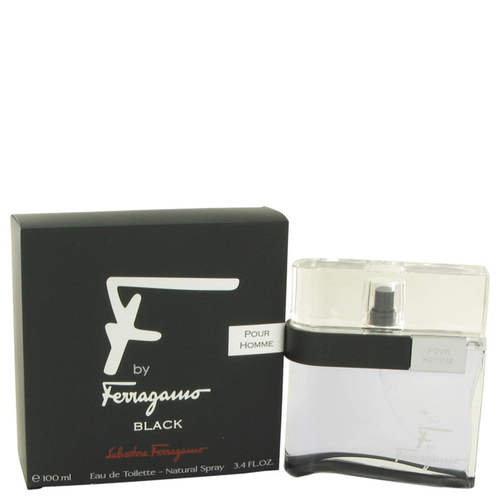 F Black By Salvatore Ferragamo Eau De Toilette Spray 3.4 Oz For Men