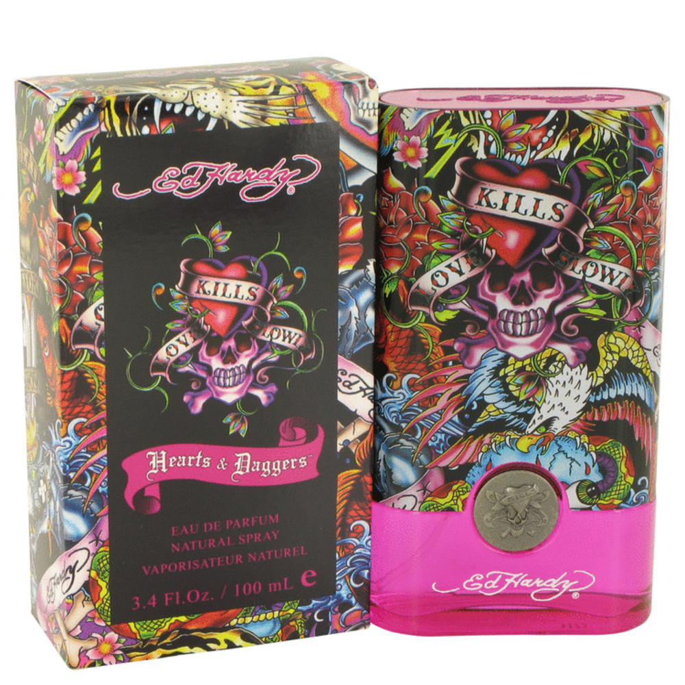 Ed Hardy Hearts and Daggers By Christian Audigier Eau De Parfum Spray 3.4 Oz For Women