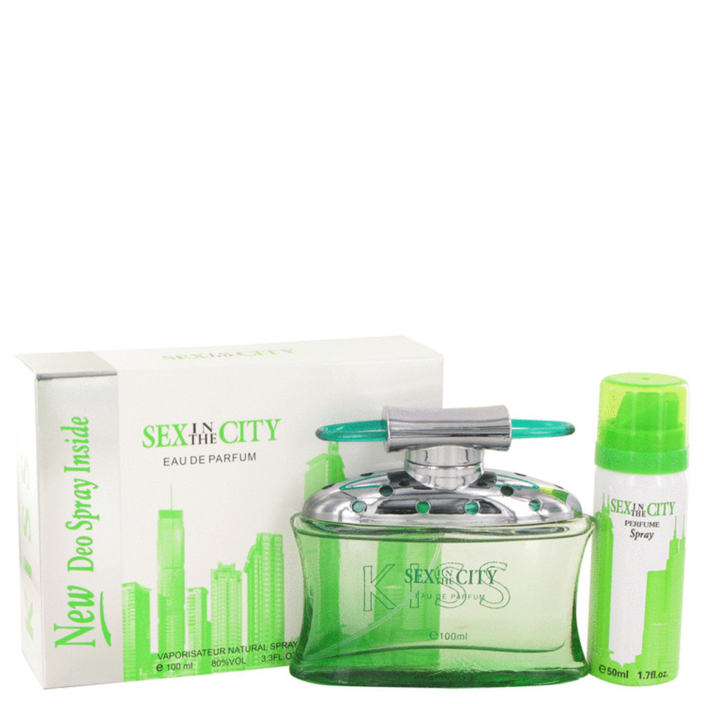 Sex In The City Kiss By Unknown Eau De Parfum Spray + Free 1.7 Oz Deodorant Spray 3.4 Oz For Women