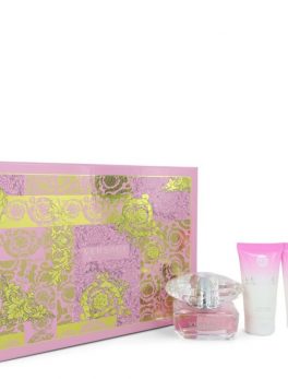 Bright Crystal By Versace Gift Set -- 1.7 Oz Eau De Toilette Spray + 1.7 Oz Body Lotion + 1.7 Oz Shower Gel For Women