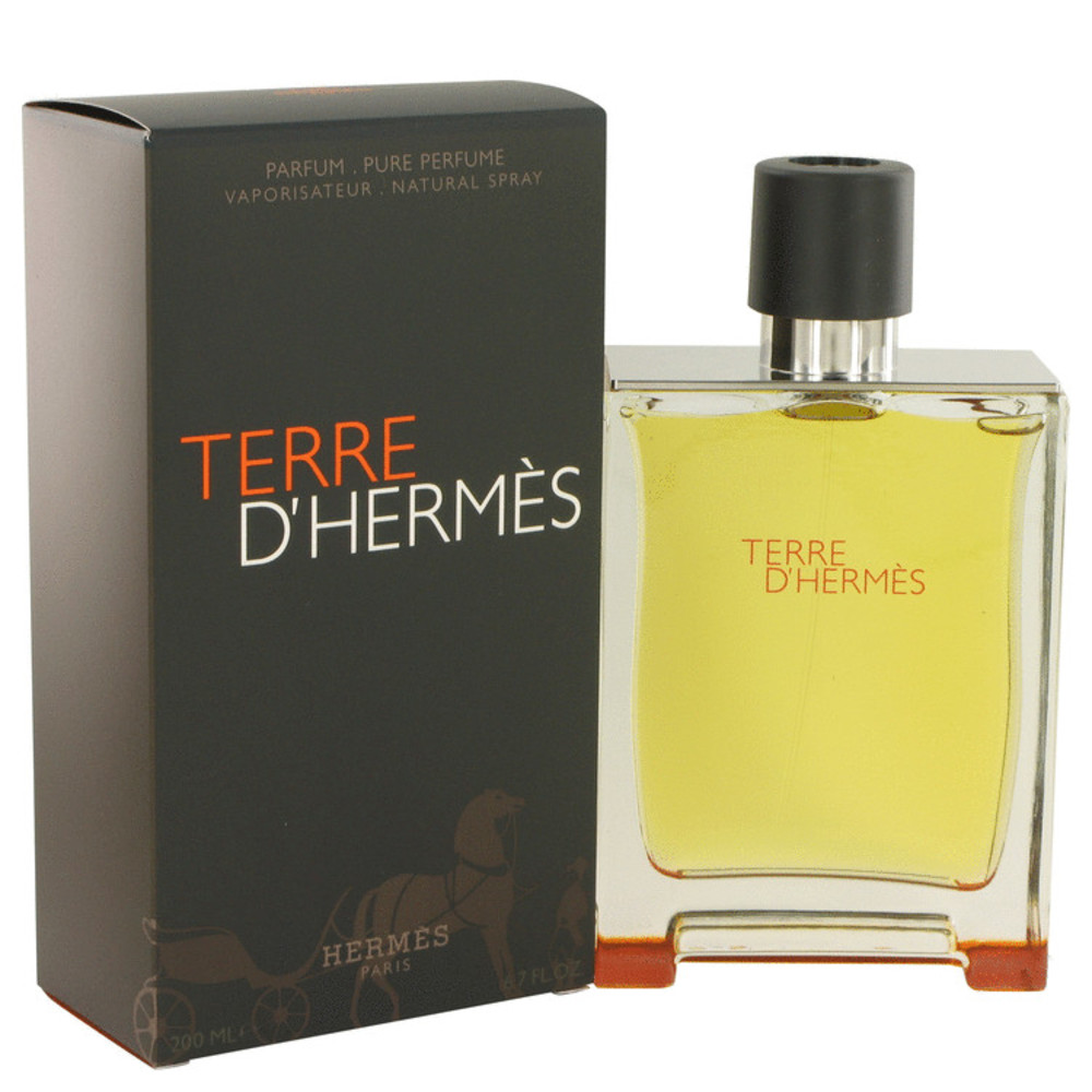 Terre D'hermes By Hermes Pure Perfume Spray 6.7 Oz For Men