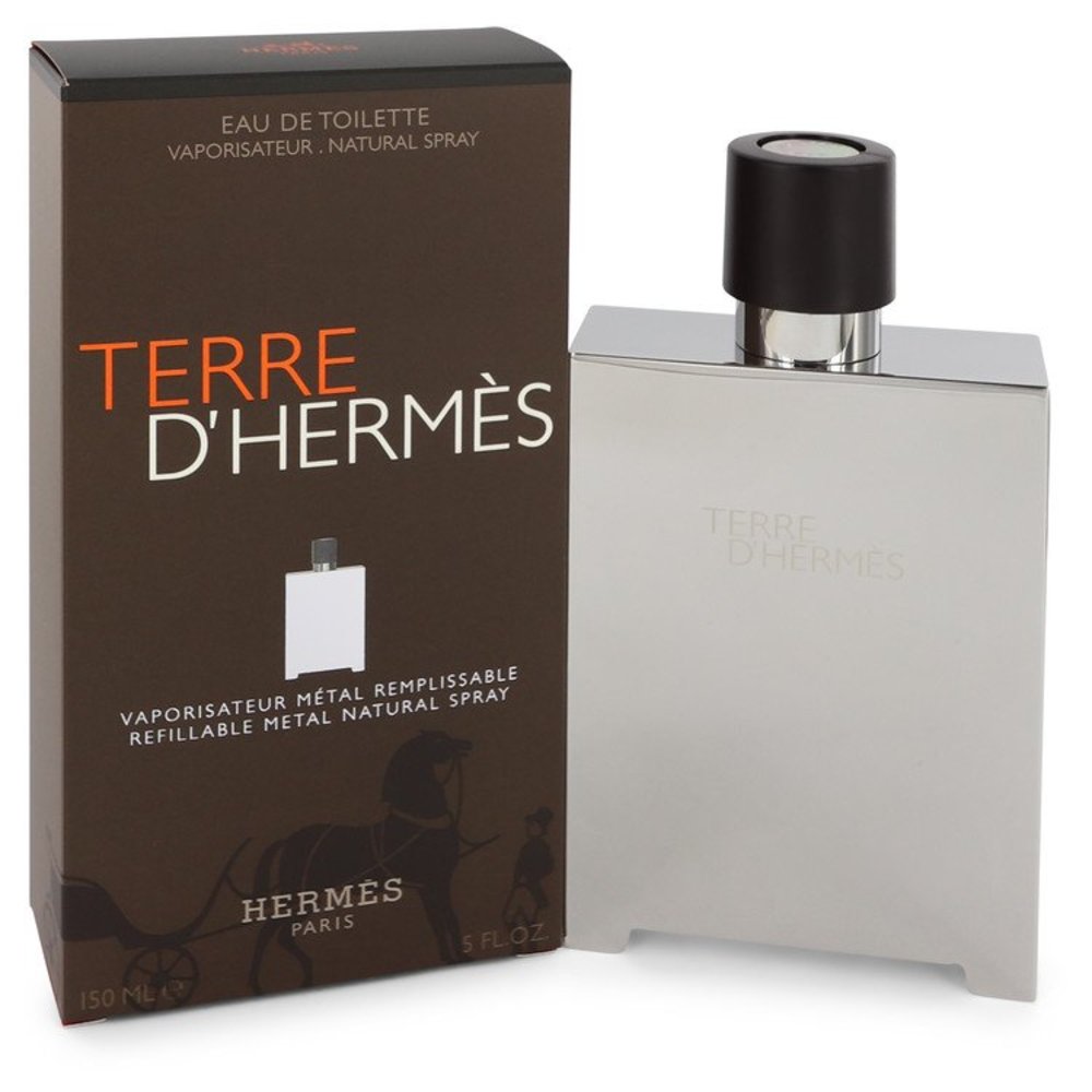 Terre D'hermes By Hermes Eau De Toilette Spray Refillable (metal) 5 Oz For Men