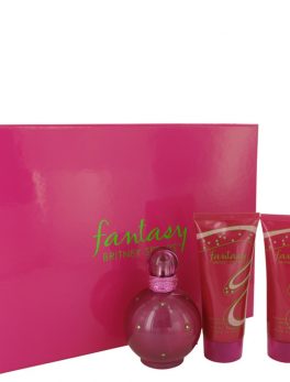 Fantasy By Britney Spears Gift Set -- 3.3 Oz Eau De Parfum Spray + 3.3 Oz Body Souffle + 3.3 Oz Shower Gel For Women