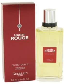 Habit Rouge By Guerlain Cologne / Eau De Toilette Spray 3.4 Oz For Men