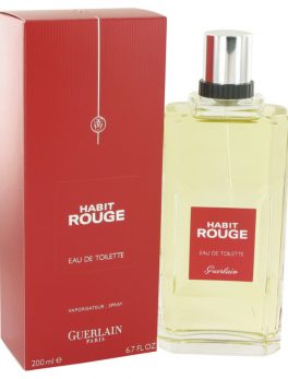 Habit Rouge By Guerlain Eau De Toilette Spray 6.8 Oz For Men