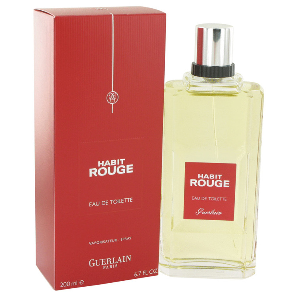 Habit Rouge By Guerlain Eau De Toilette Spray 6.8 Oz For Men
