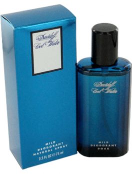 Cool Water By Davidoff Deodorant Spray (glass) 2.5 Oz For Men