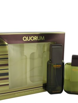 Quorum By Antonio Puig Gift Set -- 3.3 Oz Eau De Toilette Spray + 3.3 Oz After Shave For Men