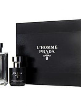 Prada L'homme Edt Spray 3.4 Oz and Shower Cream 3.4 Oz For Men