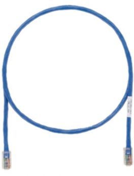 PANDUIT Cat.6 UTP Patch Cord - RJ-45 Male Network - RJ-45 Male Network - 10ft - Blue, Clear