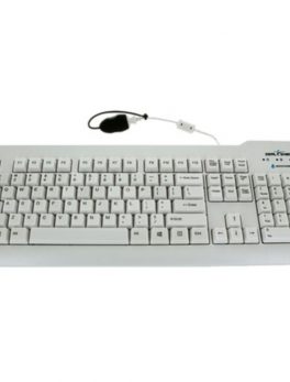 Seal Shield Silver Seal Medical Grade Keyboard - Cable Connectivity - USB Interface - 104 Key - English (US) - PC, Mac - Membrane Keyswitch - White