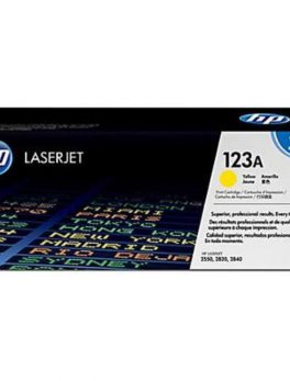 HP Q3972A 123A Original Toner Cartridge for Color LaserJet 2550, 2820, 2840 Series Printer - 2000 Pages - Yellow