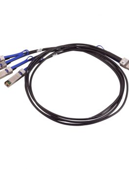 Mellanox LinkX QSFP28/SFP28 Network Cable - 8.20 ft QSFP28/SFP28 Network Cable for Network Device - First End: 1 x QSFP28 Male Network - Second End: 4 x SFP28 Male Network - 100 Gbit/s - 30 AWG - Black