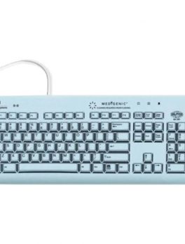 ESTERLINE K104C02US Medigenic 104-Key Compliance Keyboard for PC - Light Blue