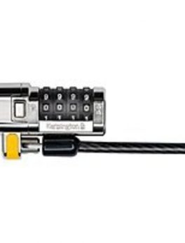 Kensington ClickSafe K64697US 6 Feet Combination Laptop Lock - 4-Wheel - Gray