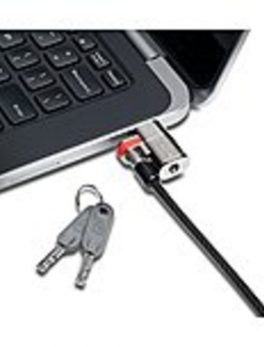 Kensington K67974WW ClickSafe Keyed Lock for Dell Laptops and Tablets - Silver - Carbon Steel - For Notebook / Tablet