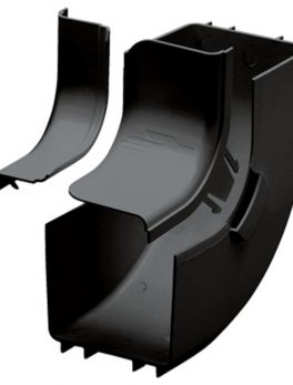 Panduit FRIVRA4X4BL 4x4 Inside Vertical 90 Degree Angle Cable Fitting - Black