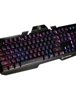 IOGEAR GKB704RGB Kaliber HVER RGB Backlit Keyboard - Brushed Aluminum