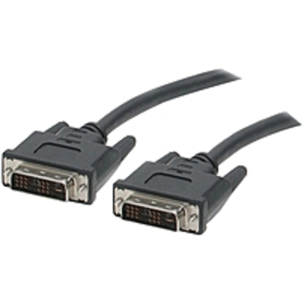StarTech.com 3 ft DVI-D Single Link Cable - M/M - DVI for Projector, Video Device, Monitor, Notebook - 3 ft - 1 Pack - 1 x DVI-D (Single-Link) Male Digital Video - 1 x DVI-D (Single-Link) Male Digital Video - Nickel Plated - Shielding - Black