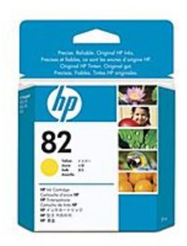 HP CH568A No. 82 28 ml Ink Cartridge for Designjet 500 and 510 Printers - Yellow