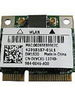 Dell CN-0KVCX1 Half Mini Card for Studio 1558 - PCI-e - Wi-Fi - Wireless