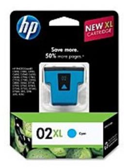 HP C8730WN 02XL Hi-Yield Ink Cartridge for Photosmart 3110 All-in-One - 600 Pages Yield - Cyan